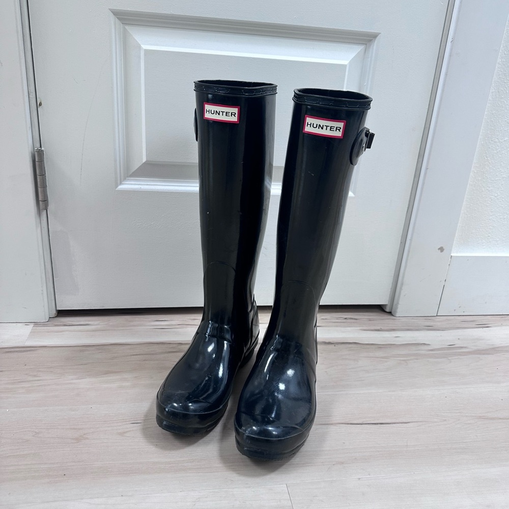 Hunter Black Rain Boots